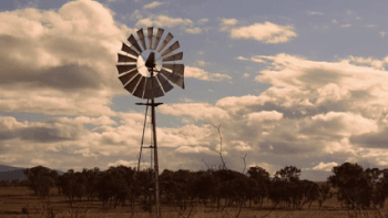 Australian windmill for pumping water