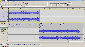 Screen shot of Audacity editing, stage 5