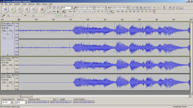 Start of example 1 audio. Origonal stereo recording and 
following ClickRepeair and Goldwave noise reduction