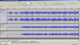 Start of example 2 audio. Origonal stereo recording and 
following ClickRepeair and Goldwave noise reduction